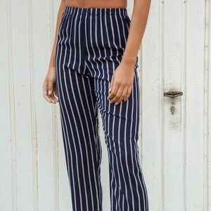 Brandy Melville frankie pants striped blue pants